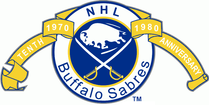 Buffalo Sabres 1980 Anniversary Logo fabric transfer